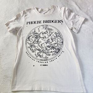 Phoebe Bridgers Off White Tshirt With Graphics Size Medium
